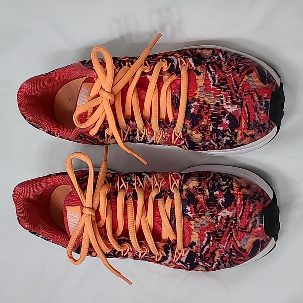 Nike Women's Sneakers - Red and Orange